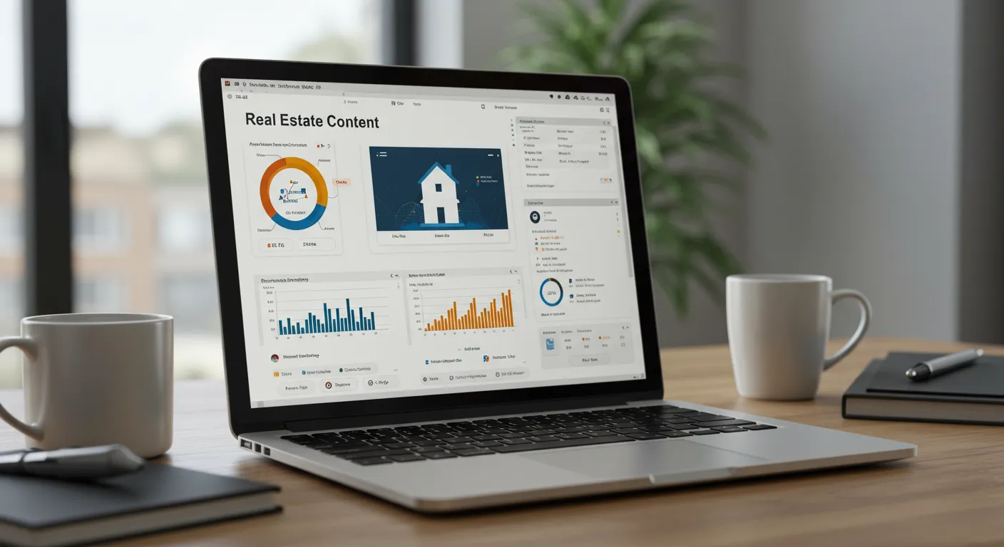 real estate content ai main interface dashboard