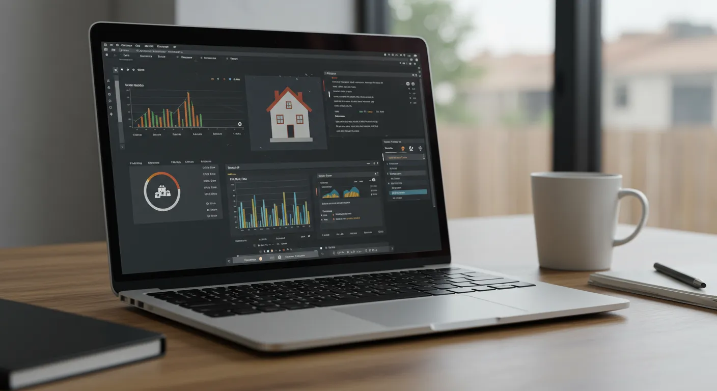 real estate content ai main interface dashboard