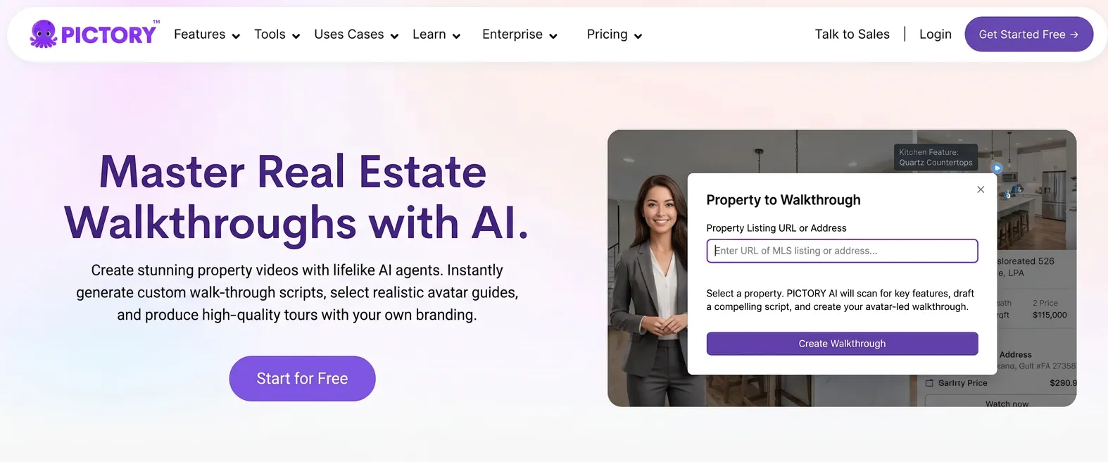 top ai avatar tools for real estate video walkthroughs main interface dashboard