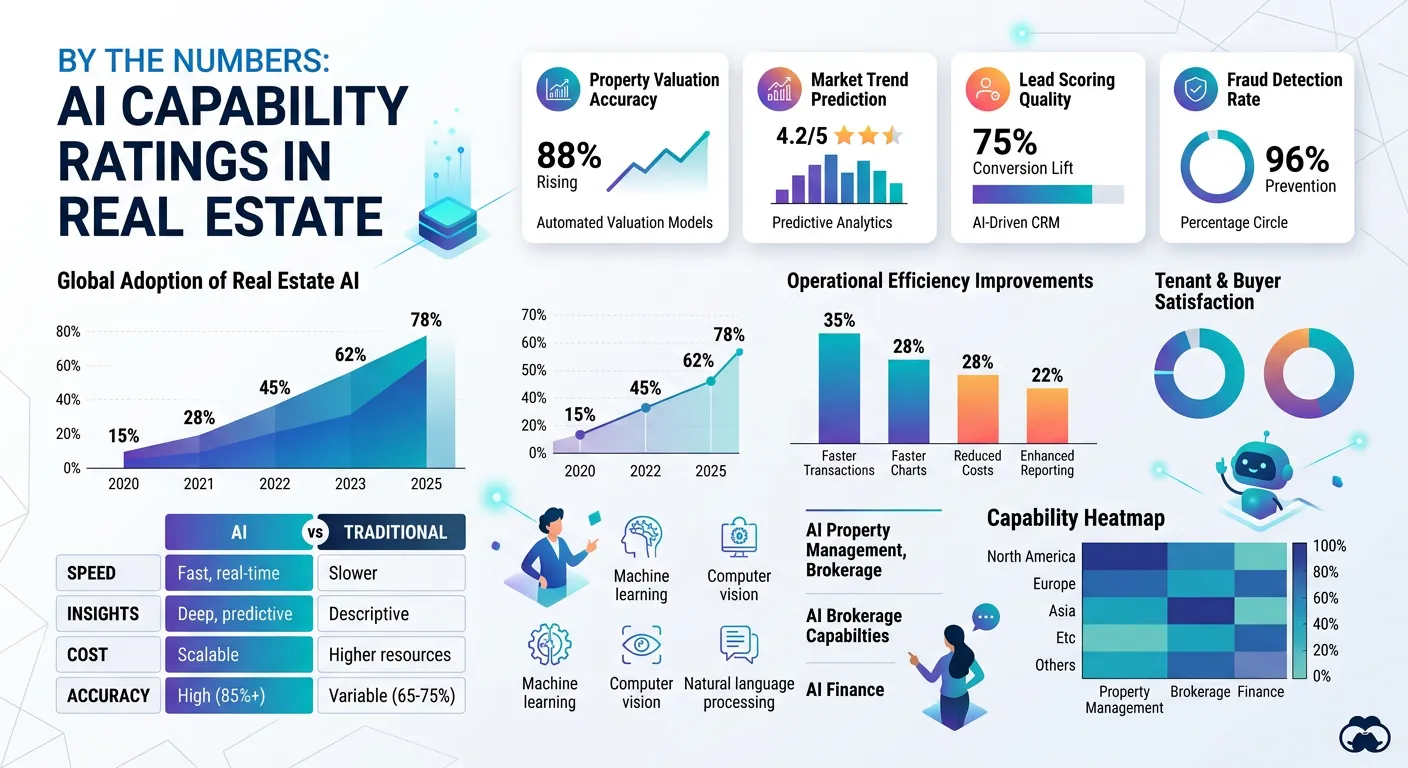 will ai replace real estate agents analysis — By the Numbers: AI Capability Ratings in Real Estate