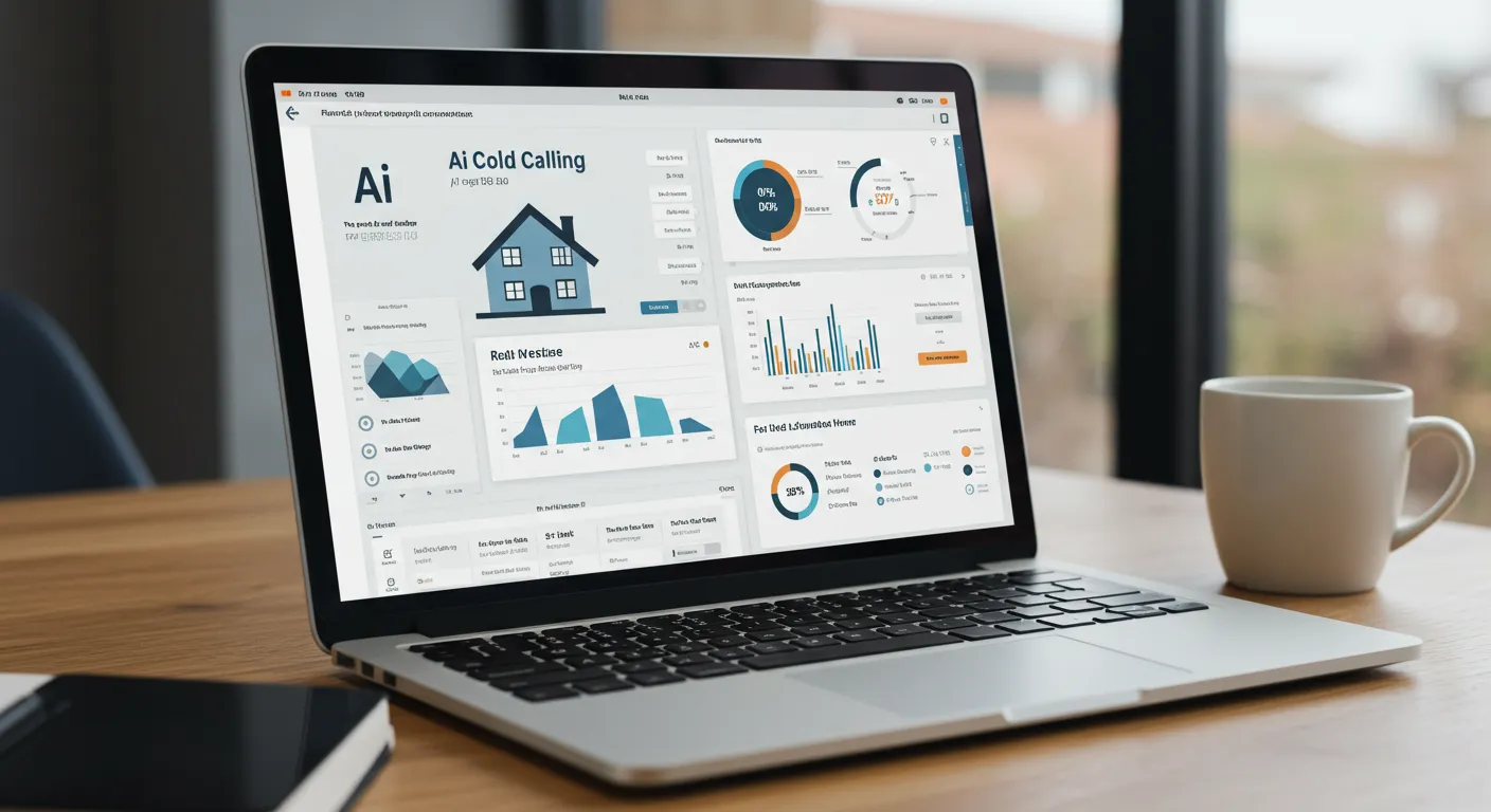 ai cold calling real estate main interface dashboard