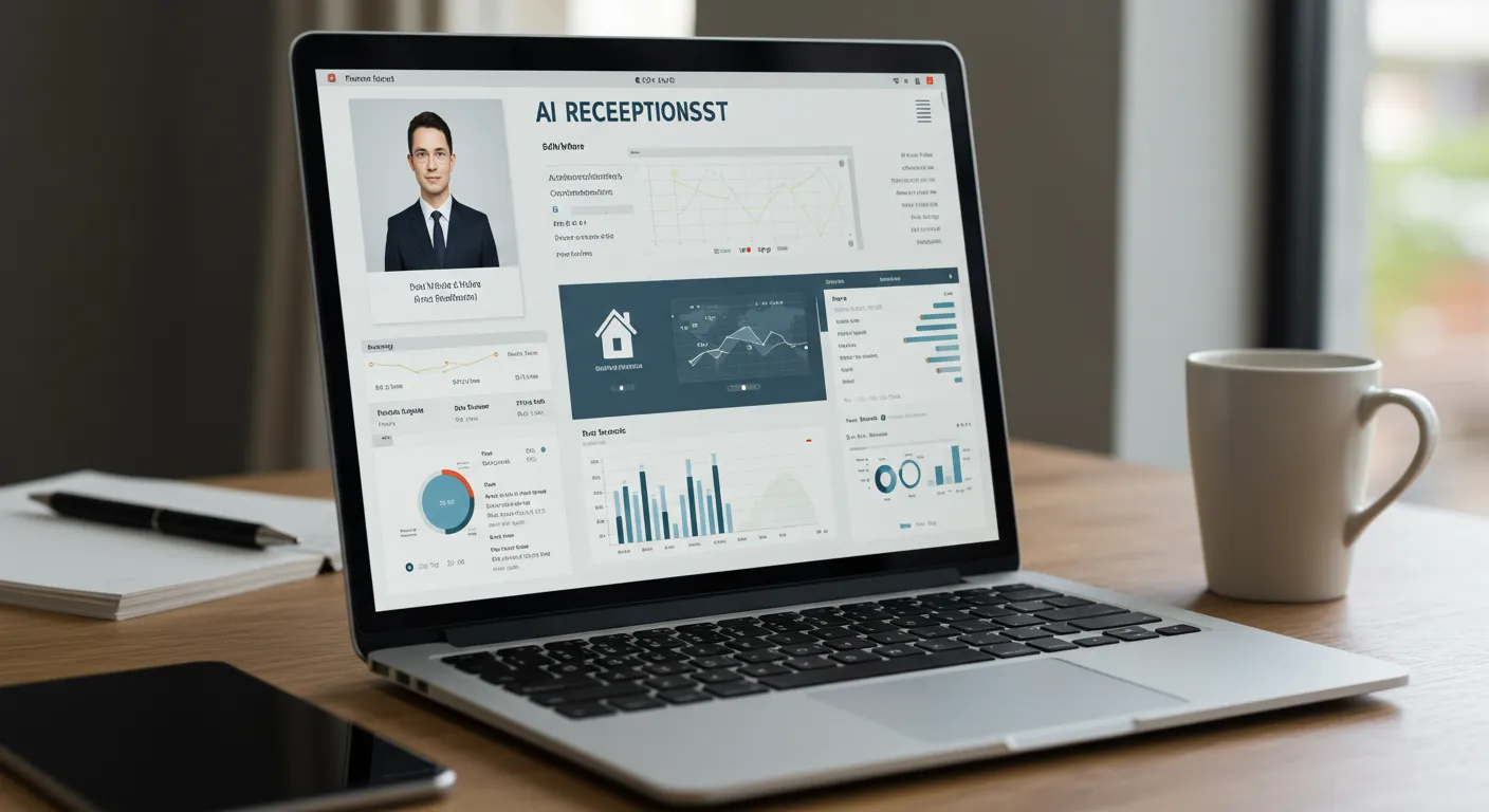 ai receptionist for real estate main interface dashboard