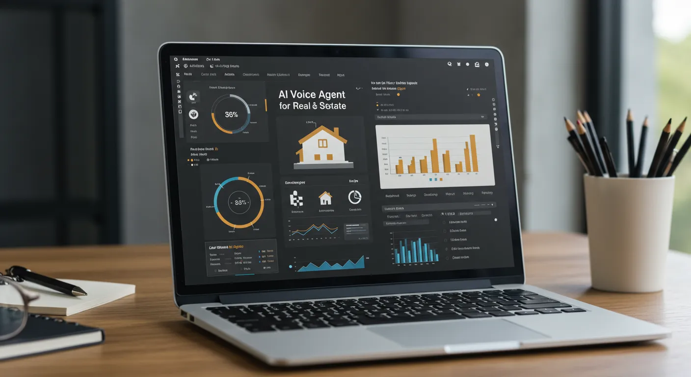 AI Voice Agent for Real Estate main interface dashboard