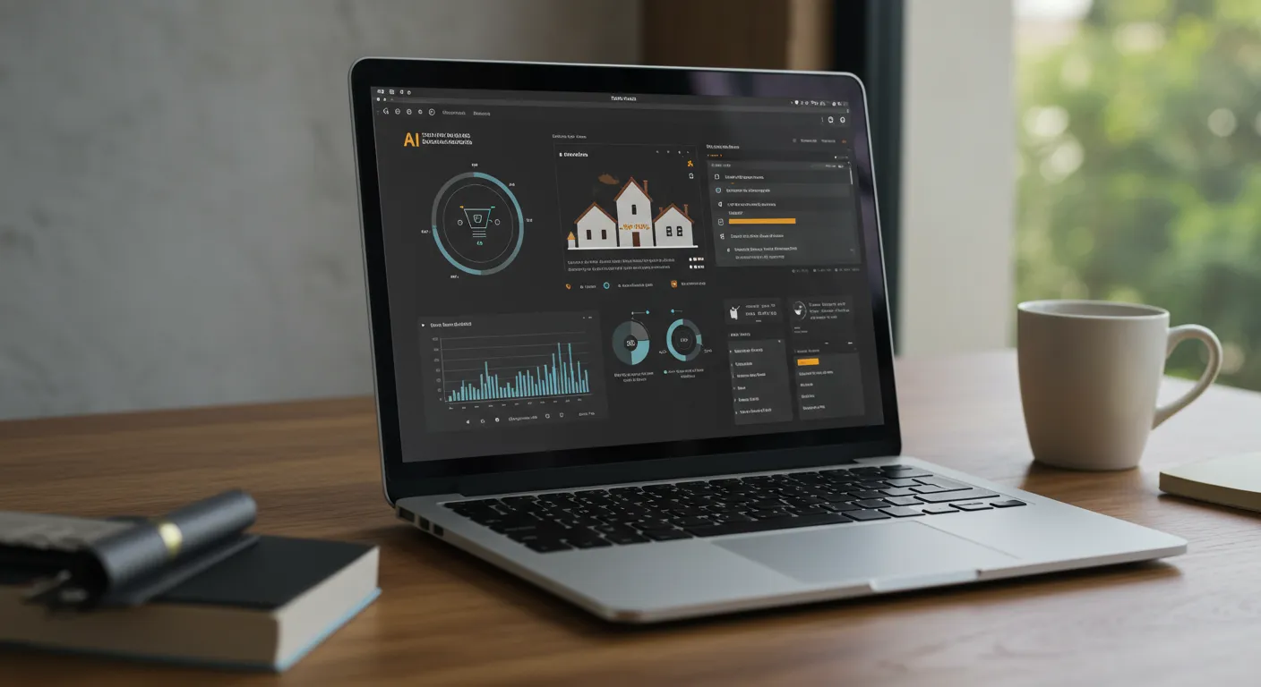ai for real estate descriptions main interface dashboard