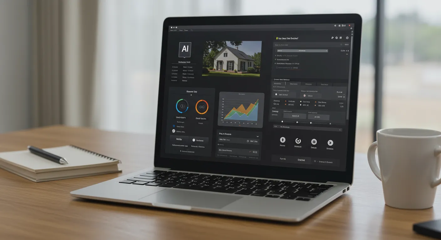 ai real estate photo main interface dashboard