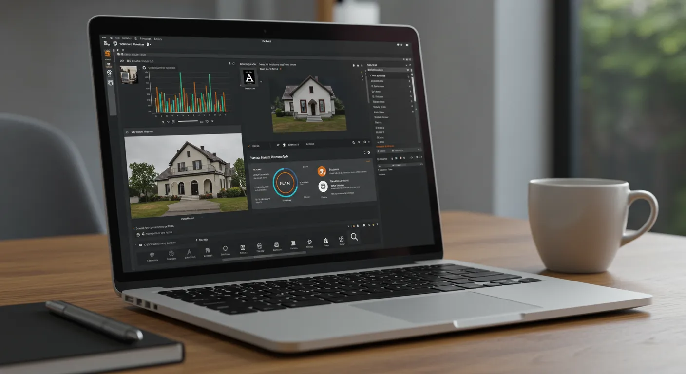 real estate photography ai editing main interface dashboard